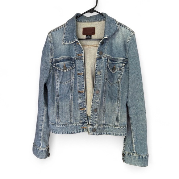 Calvin Klein Vintage Stonewash‎ Denim Jean Jacket. Women’s Large. Light Blue. - Picture 1 of 5